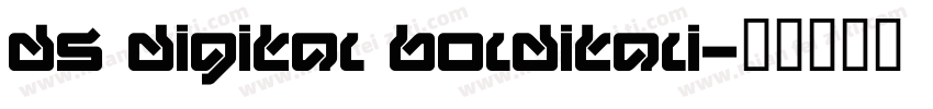 ds digital bolditali字体转换